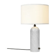 White table lamp in marbre 49 cm Gravity - Gubi - The Cool Republic