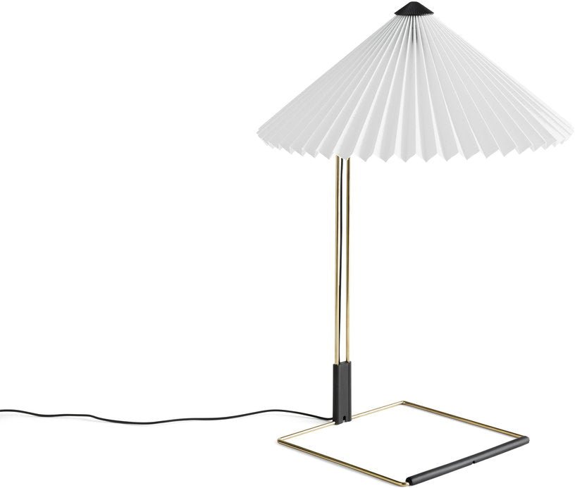 Lampe de table blanche et laiton 38 x 52 cm Matin - HAY - The Cool Republic
