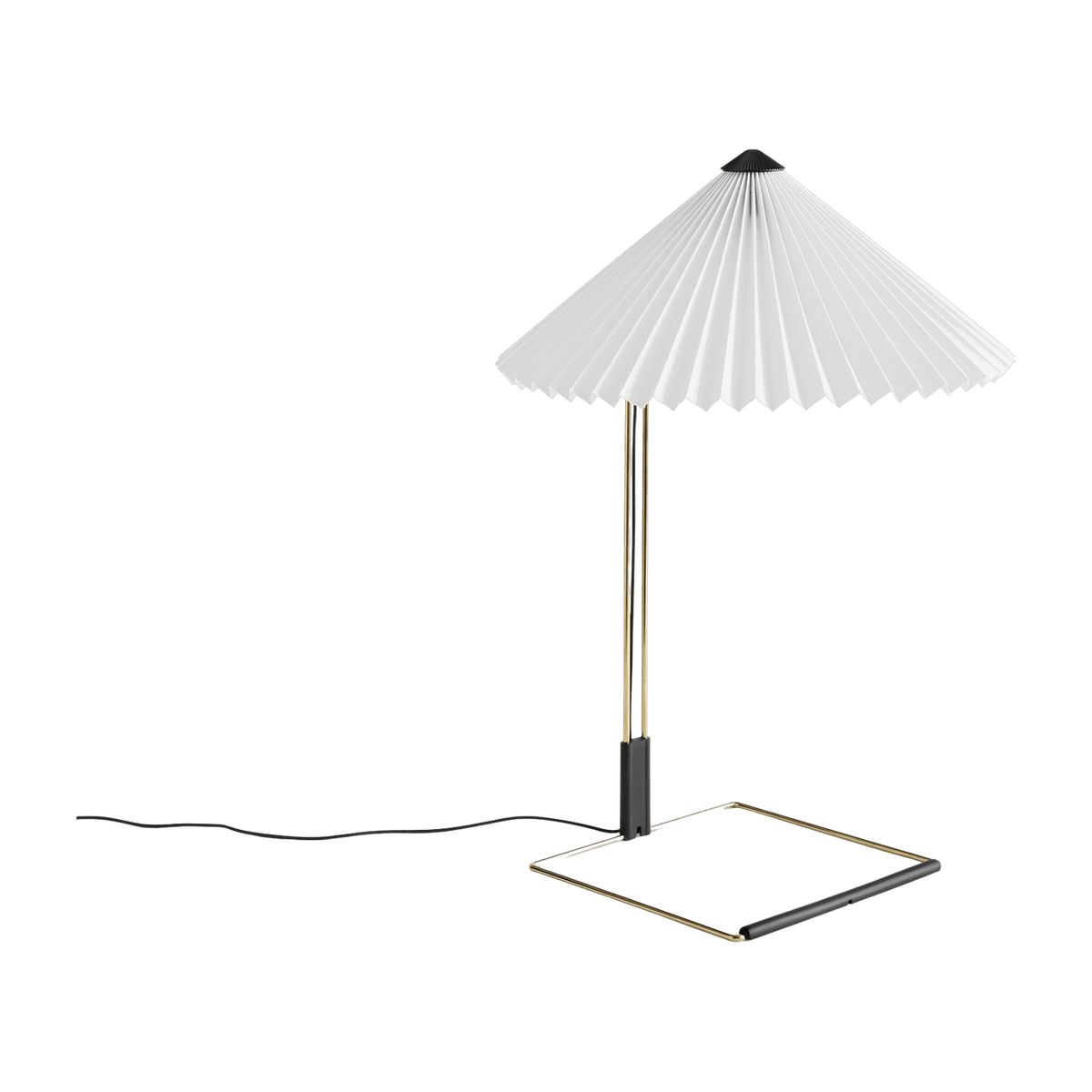 Lampe de table blanche et laiton 38 x 52 cm Matin - HAY - The Cool Republic