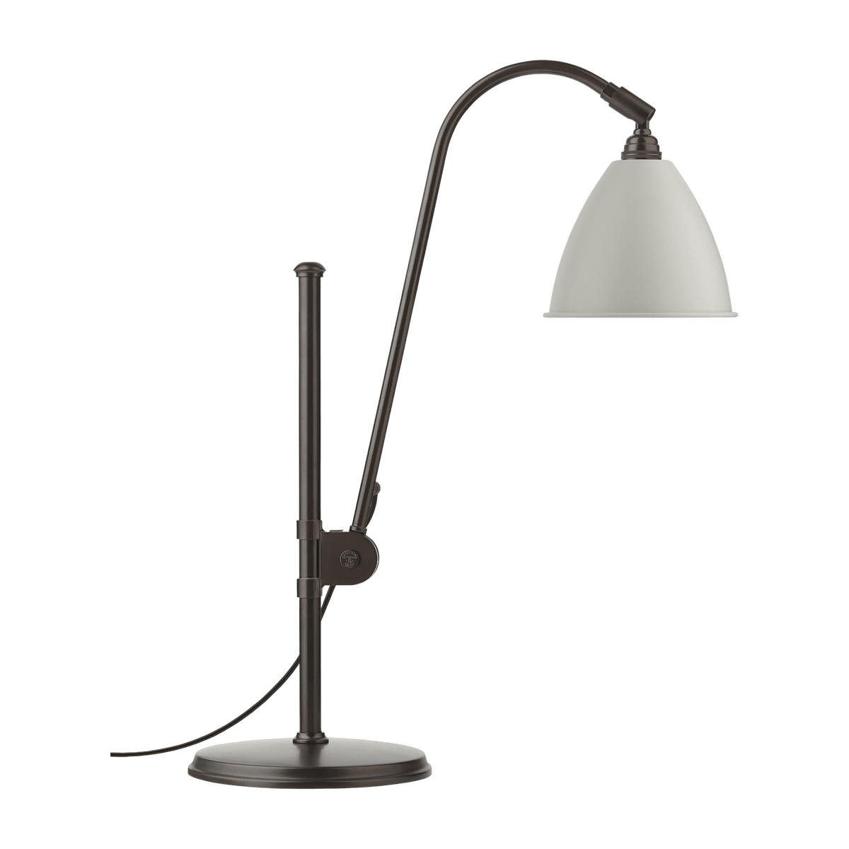 Table Lamp classique white base black brass BL1 - Gubi - The Cool Republic