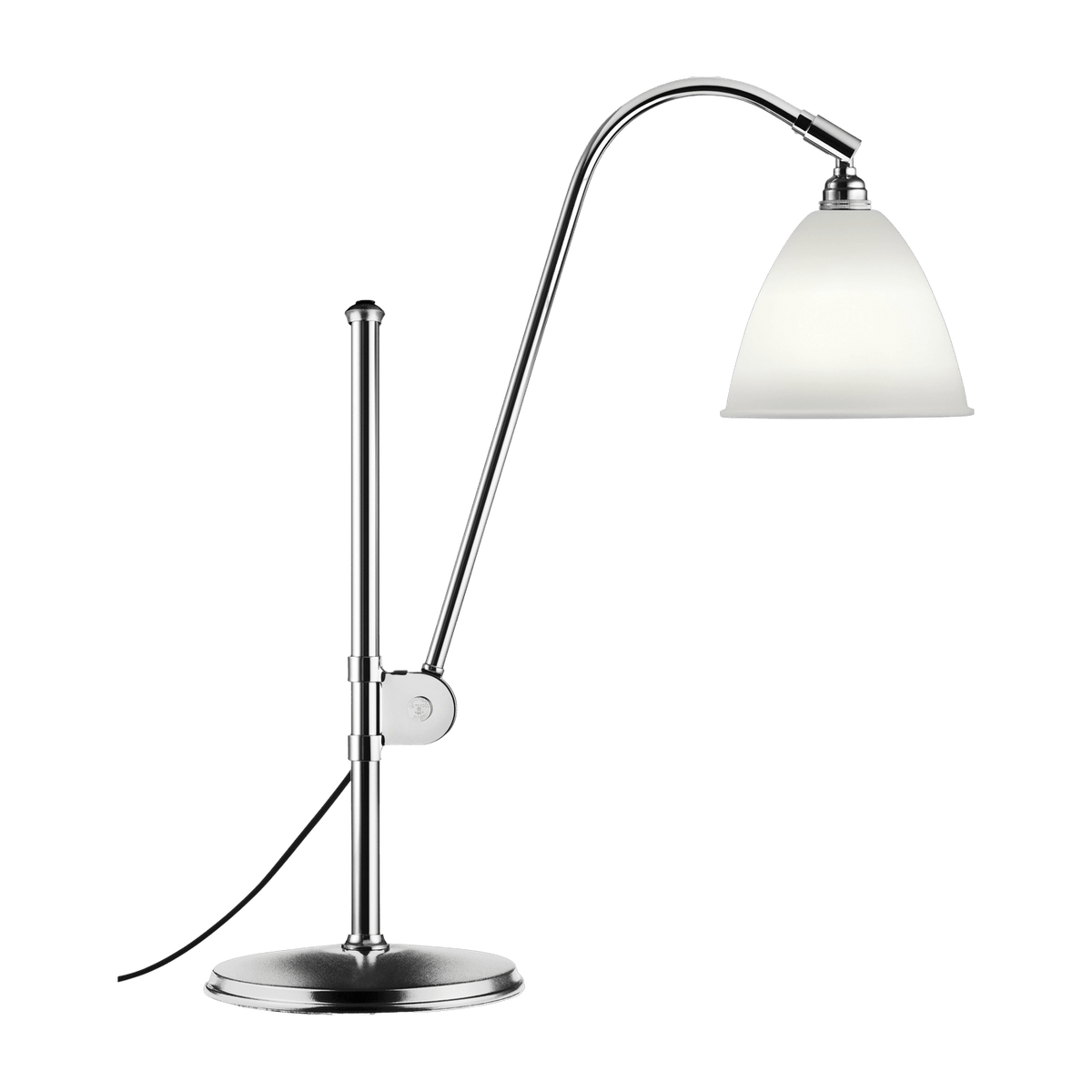 Cream table lamp base silver brass BL1 - Gubi - The Cool Republic