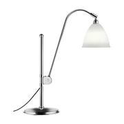 Lampe de table crème base argenté en laiton BL1 - Gubi - The Cool Republic