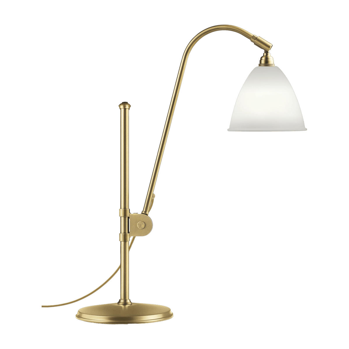 Cream table lamp base gold brass BL1 - Gubi - The Cool Republic