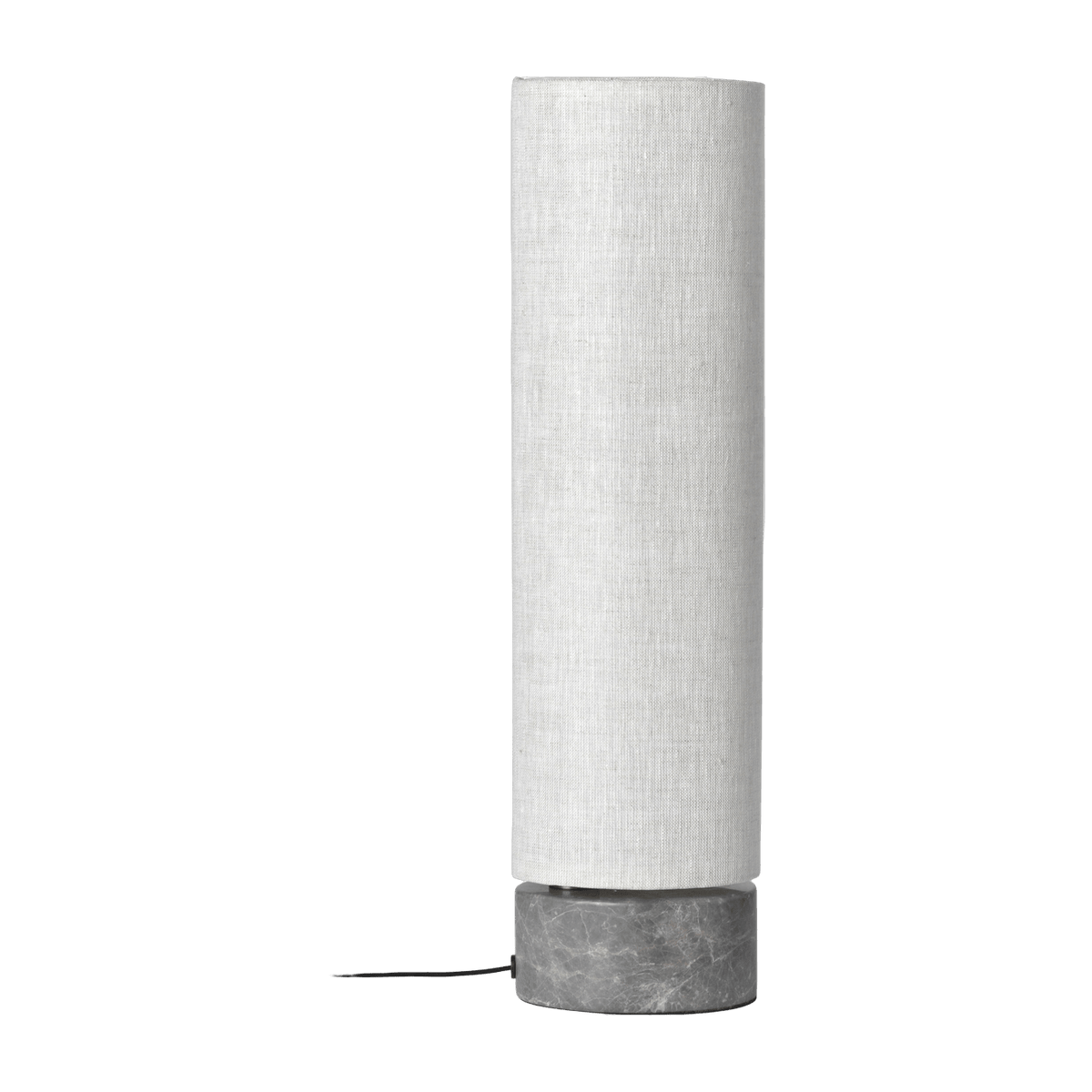 Cream table lamp base marbre grey Unbound - Gubi - The Cool Republic