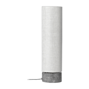 Cream table lamp base marbre grey Unbound - Gubi - The Cool Republic