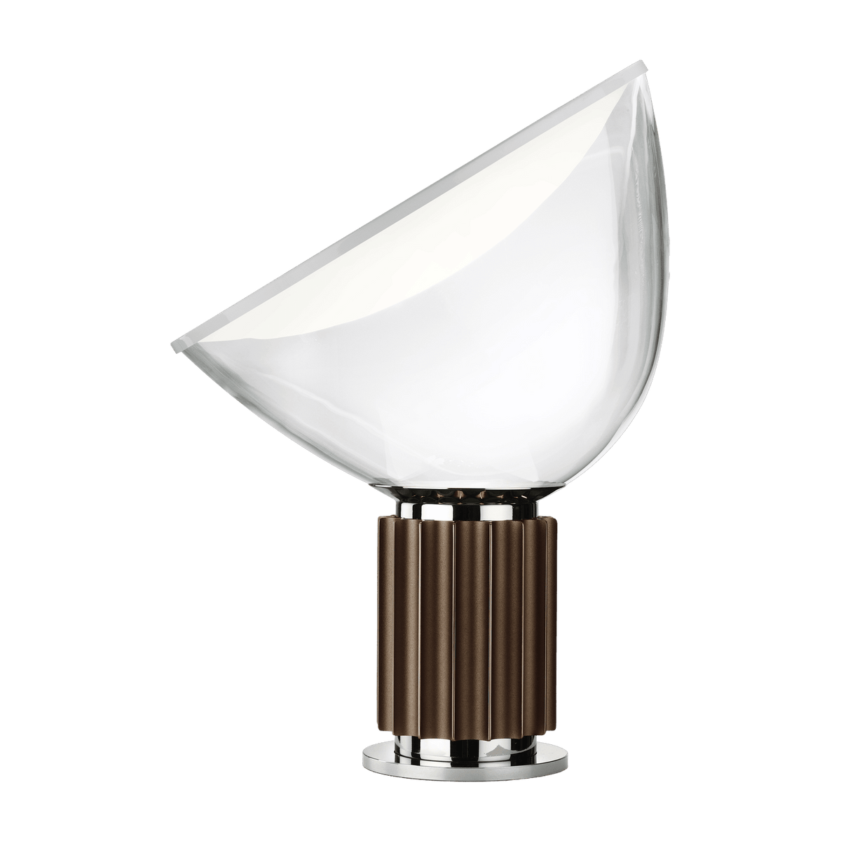 Lampe de table design en métal bronze Taccia - Flos - The Cool Republic
