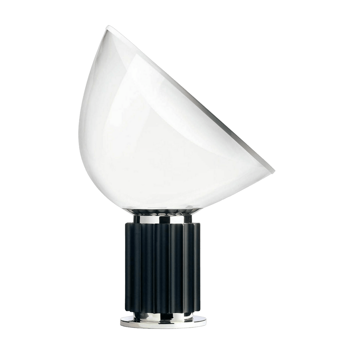 Lampe de table design en plastique et métal noir Taccia - Flos - The Cool Republic