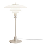 Lampe de table design en verre opalin et métal beige 45,5cm Ph 3/2 - Louis Poulsen