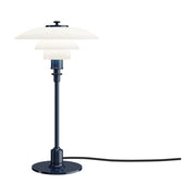 Lampe de table design en verre opalin et métal bleu 35,5cm Ph 2/1 - Louis Poulsen