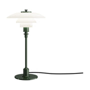 Lampe de table design en verre opalin et métal vert 35,5cm Ph 2/1 - Louis Poulsen