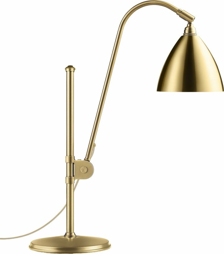 Lampe de table dorée en laiton BL1 - Gubi - The Cool Republic