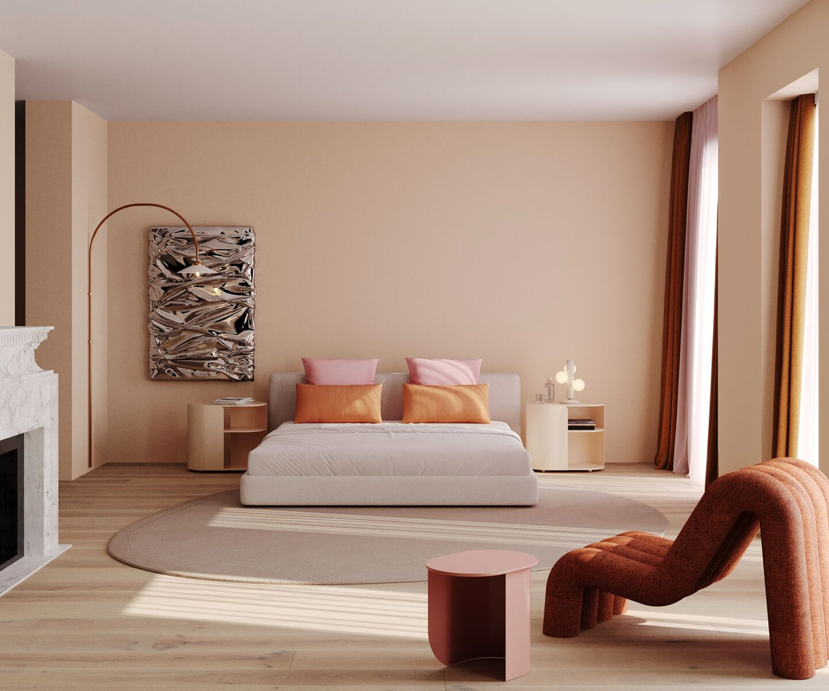 Lampe de table en acier beige 21x29cm Kaktee - Fest Amsterdam - The Cool Republic