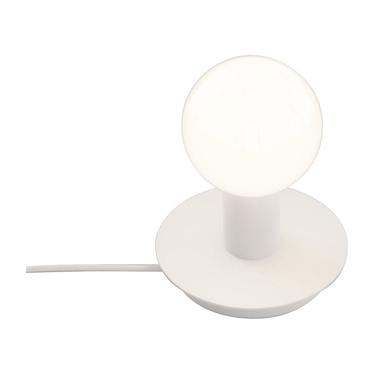 Lampe de table en acier blanc 16,5 x 15,2 cm Dot - Lambert & Fils - The Cool Republic