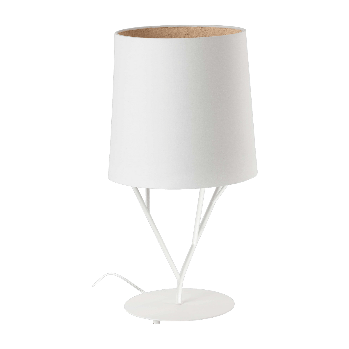 Lampe de table en acier blanc 51,5 x 23 cm Tree - Faro Barcelona - The Cool Republic