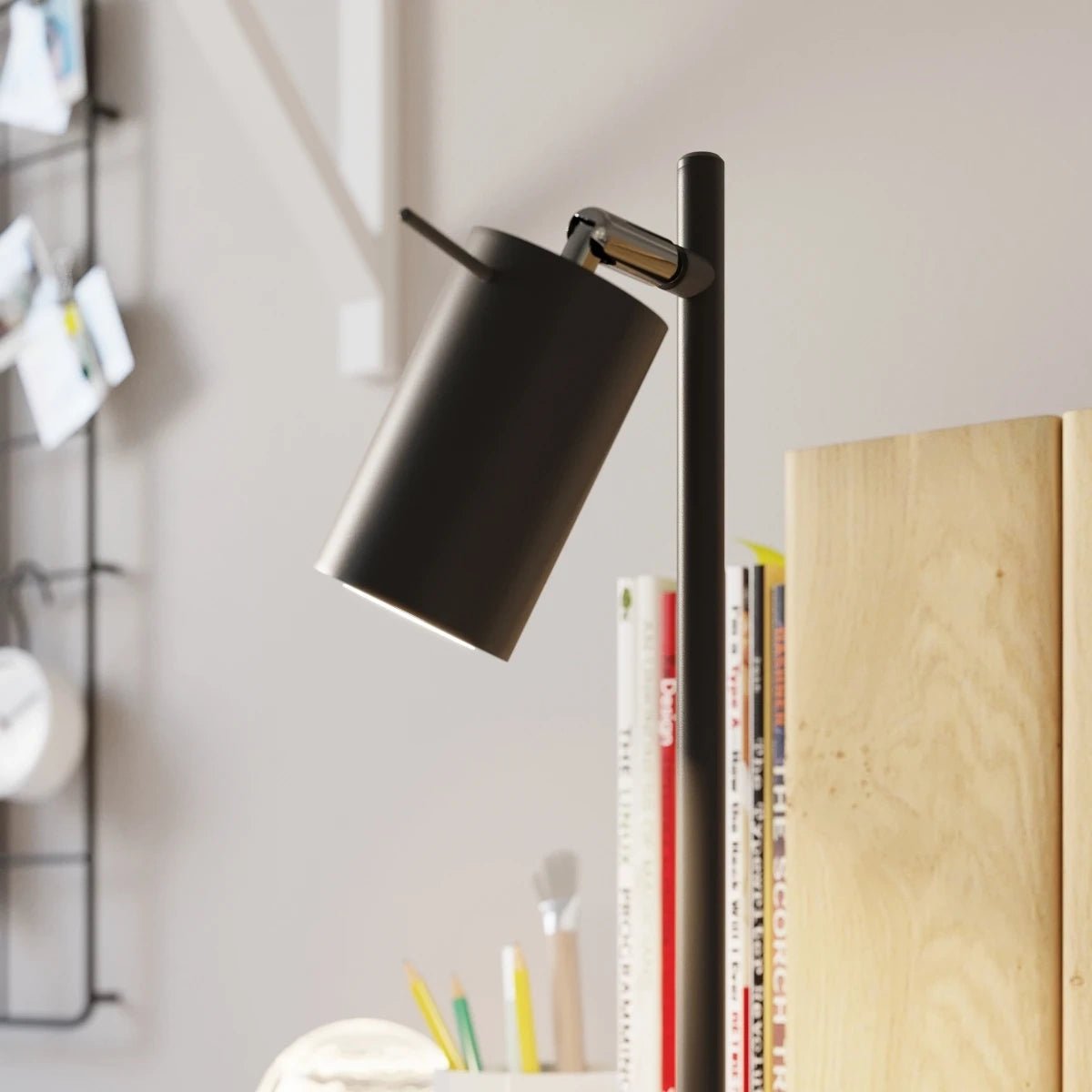 Lampe de table en acier noir 14,5x19x5x43cm Ring - Sollux - The Cool Republic