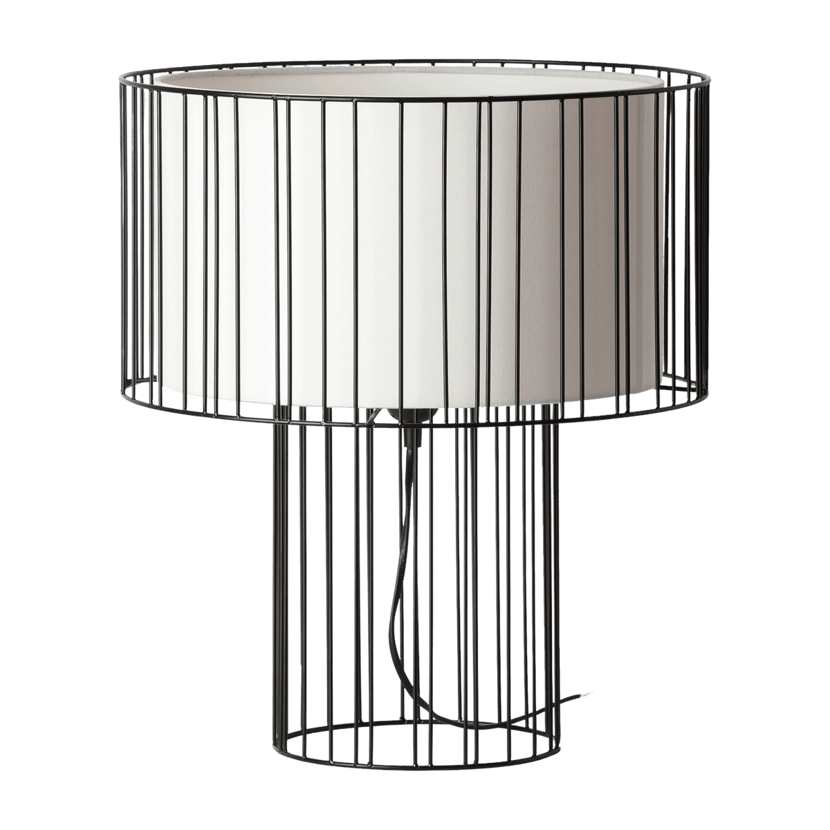 Lampe de table en acier noir 47 x 40 cm Linda - Faro Barcelona - The Cool Republic