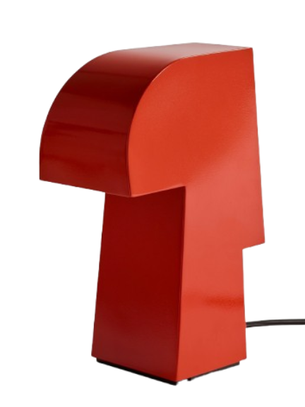 Red steel table lamp 27cm Nizou - Serax
