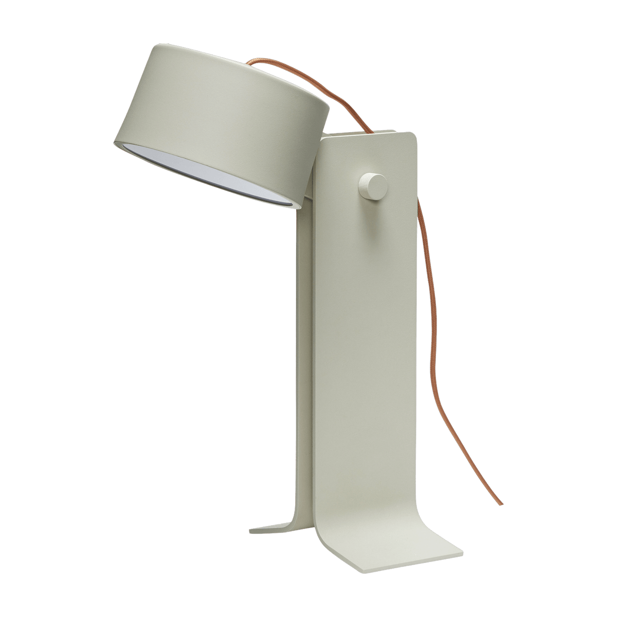 Lampe de table en aluminium beige 32 cm Crea - Hübsch - The Cool Republic