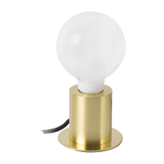Lampe de table en aluminium doré satiné 9 x 7,5 x 6 cm Ten - Faro Barcelona - The Cool Republic