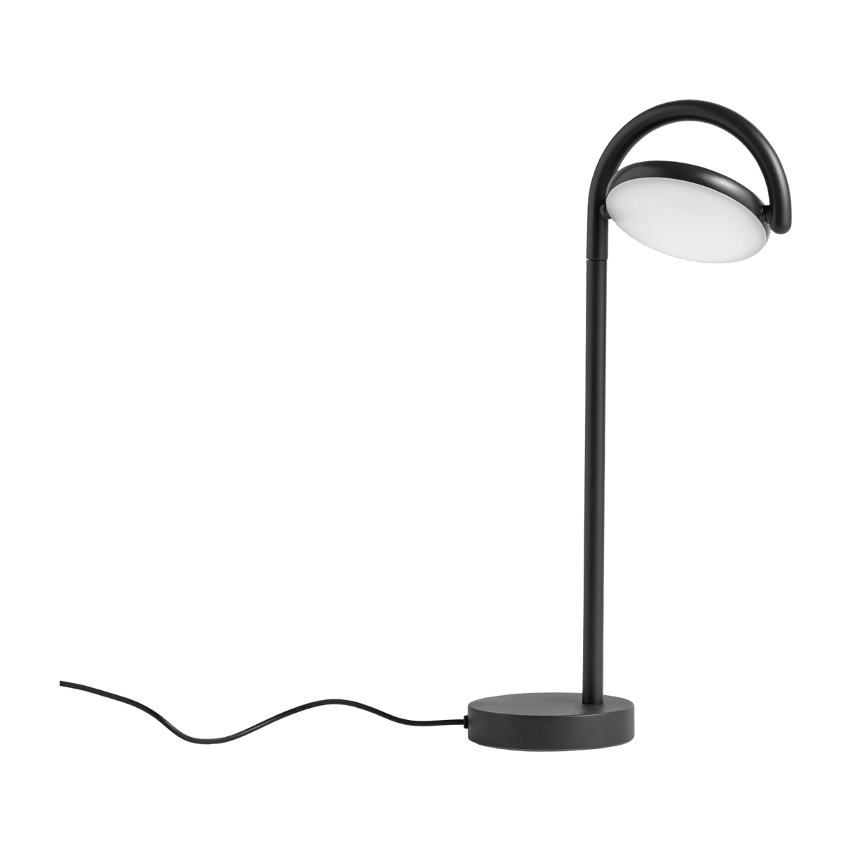 Lampe de table en aluminium noire 38 x 10 cm Marselis - HAY - The Cool Republic
