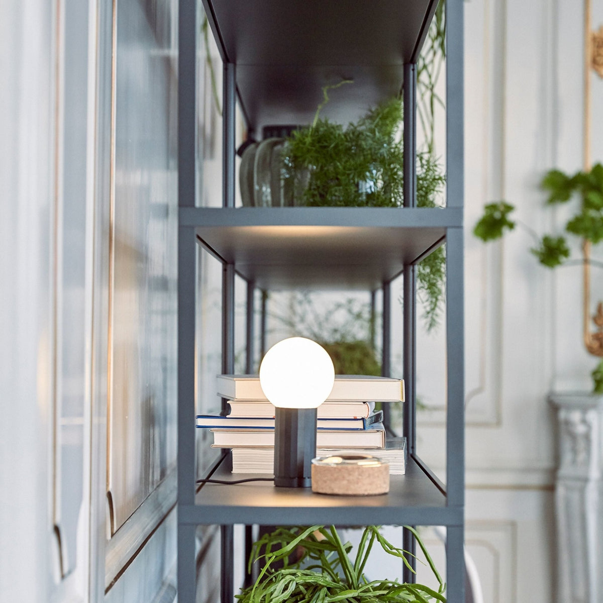 Lampe de table en aluminium orange 19,5 x 10 cm Turn On - HAY - The Cool Republic