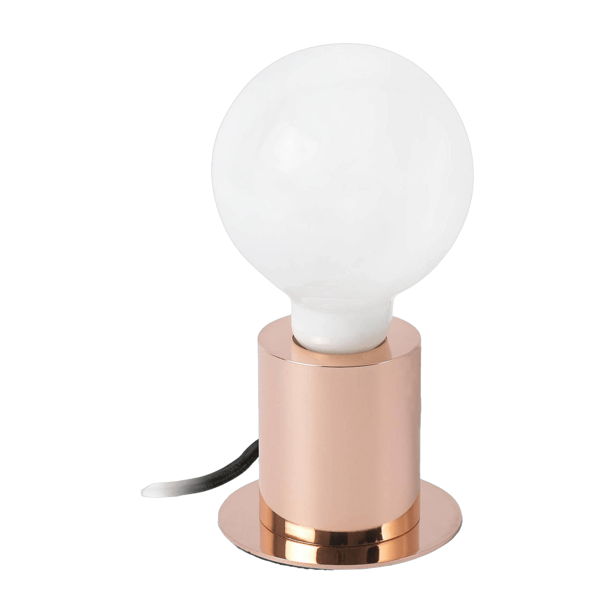 Lampe de table en aluminium rose doré 9 x 7,5 x 6 cm Ten - Faro Barcelona - The Cool Republic