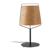 Lampe de table en bois et métal noir 27 x 71 cm Stood - Faro Barcelona - The Cool Republic