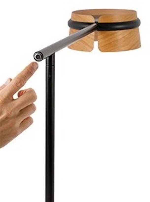 Lampe de table en bois et métal noir 65 x 22 x 45 cm Loop - Faro Barcelona - The Cool Republic