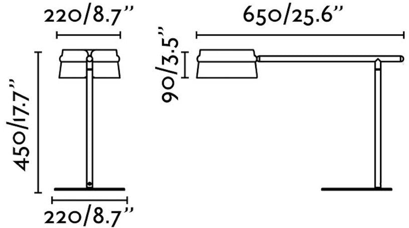 Lampe de table en bois et métal noir 65 x 22 x 45 cm Loop - Faro Barcelona - The Cool Republic
