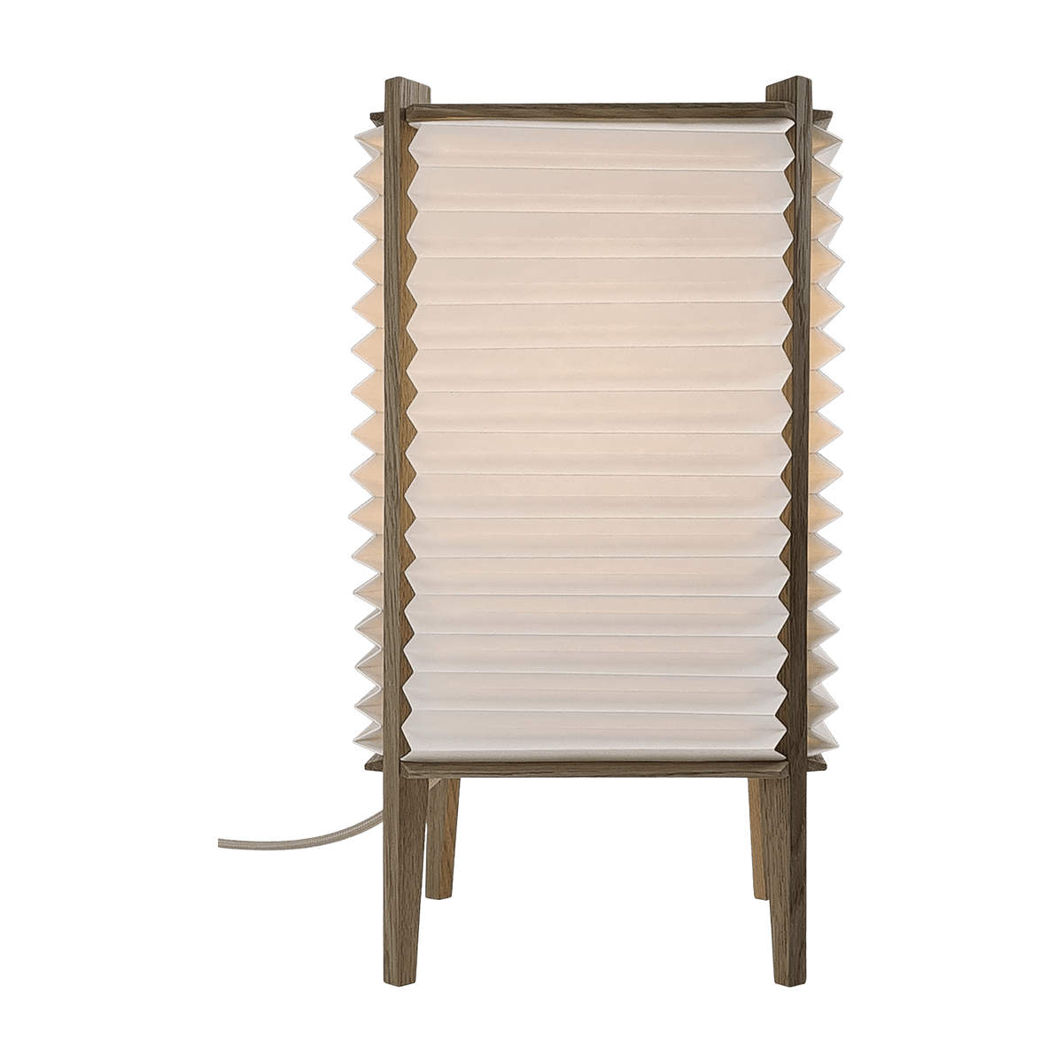 Lampe de table en chêne avec abat-jour 22 x 22 x 39 cm Bee Hive - Le klint - The Cool Republic