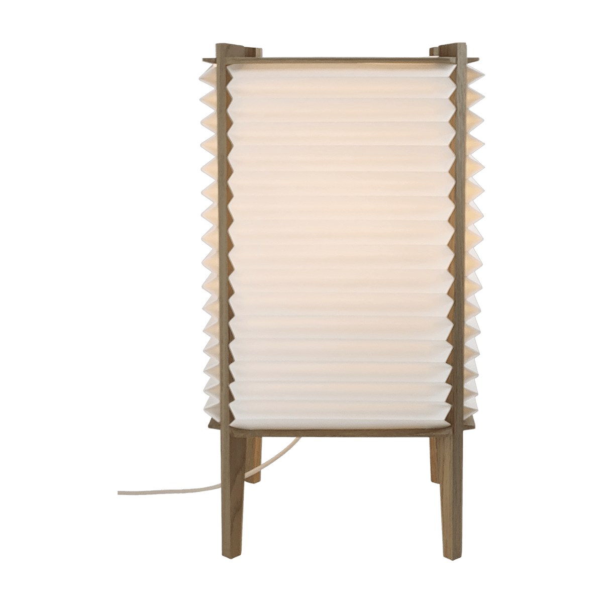 Lampe de table en chêne avec abat-jour 26 x 26 x 47 cm Bee Hive - Le klint - The Cool Republic