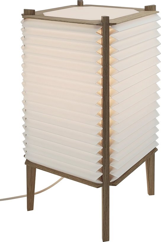 Lampe de table en chêne avec abat - jour 26 x 26 x 47 cm Bee Hive - Le klint - The Cool Republic