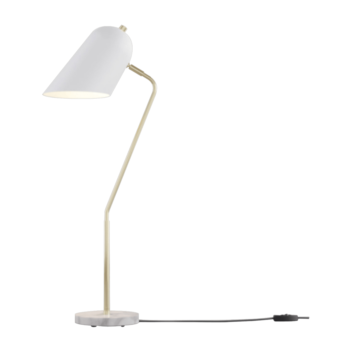 Lampe de table en laiton blanche 15,2 x 71 cm Cliff - Lambert & Fils - The Cool Republic