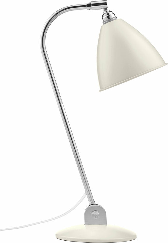 Lampe de table en laiton crème base argenté 48 cm BL2 - Gubi - The Cool Republic