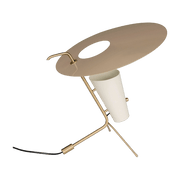Lampe de table en laiton et aluminium sable G24 - Sammode - The Cool Republic