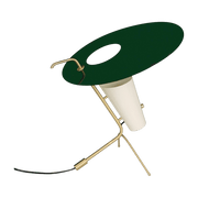 Lampe de table en laiton et aluminium verte G24 - Sammode - The Cool Republic