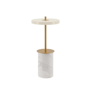 Lampe de table en marbre blanc 12x25,5cm Asteria move mini - Umage - The Cool Republic