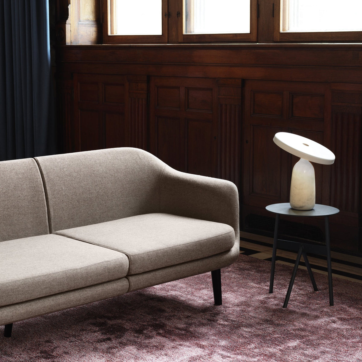 Lampe de table en marbre blanc 33,6 cm Eddy - Normann Copenhagen - The Cool Republic