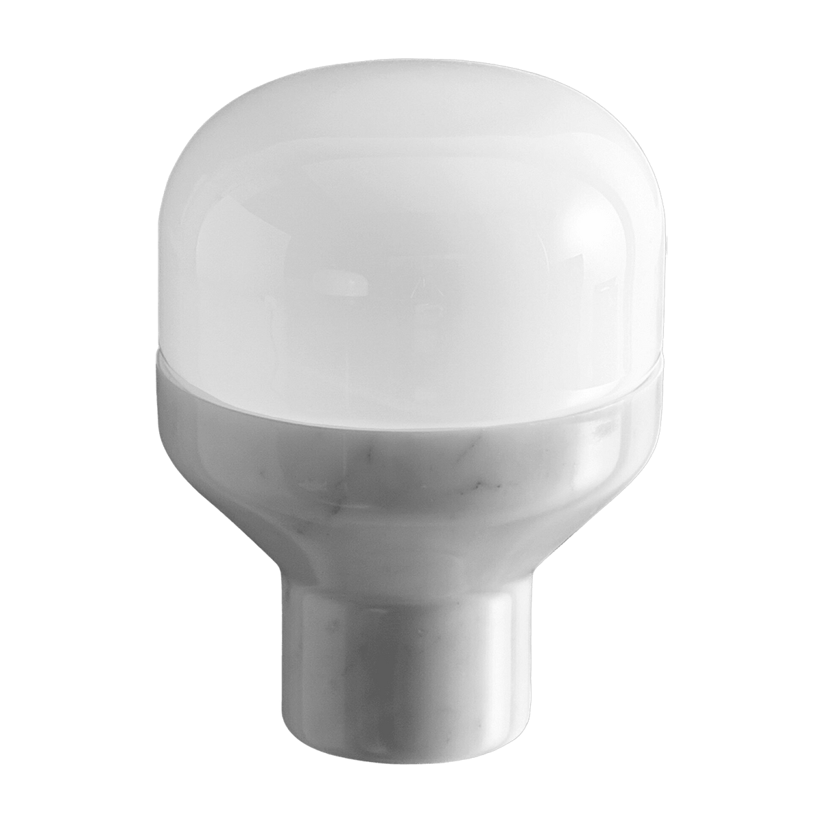 Lampe de table en marbre blanc de carrare 16 x 22 cm Delux Junior - Martinelli Luce - The Cool Republic