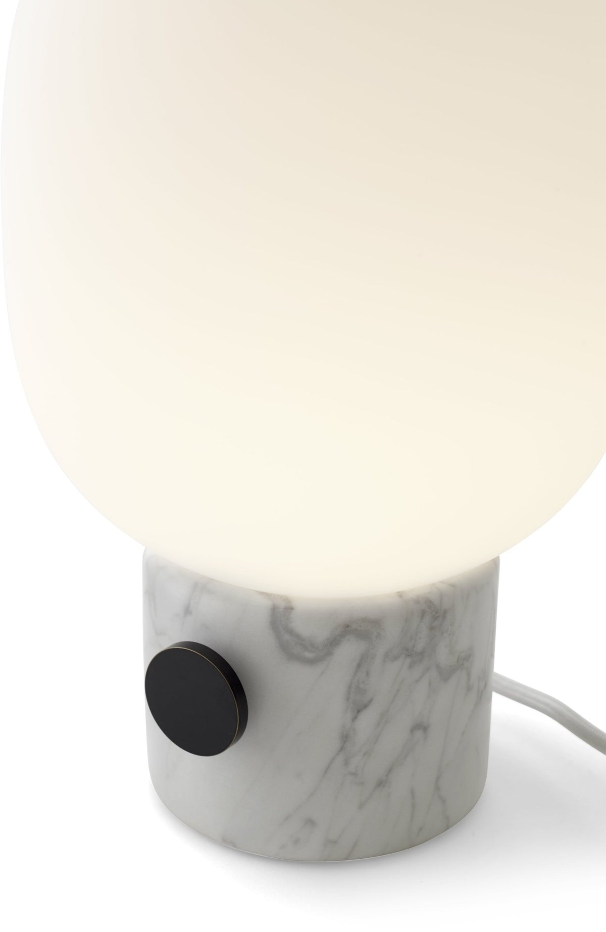 Lampe de table en marbre blanche 32 x 19 cm JWDA - Audo - The Cool Republic