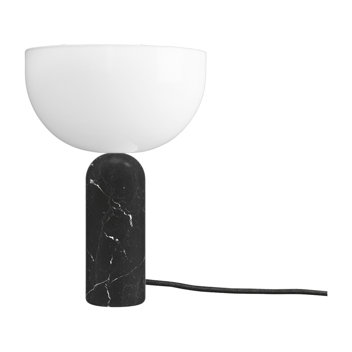 Lampe de table en marbre noir 35 cm Kizu - New Works - The Cool Republic