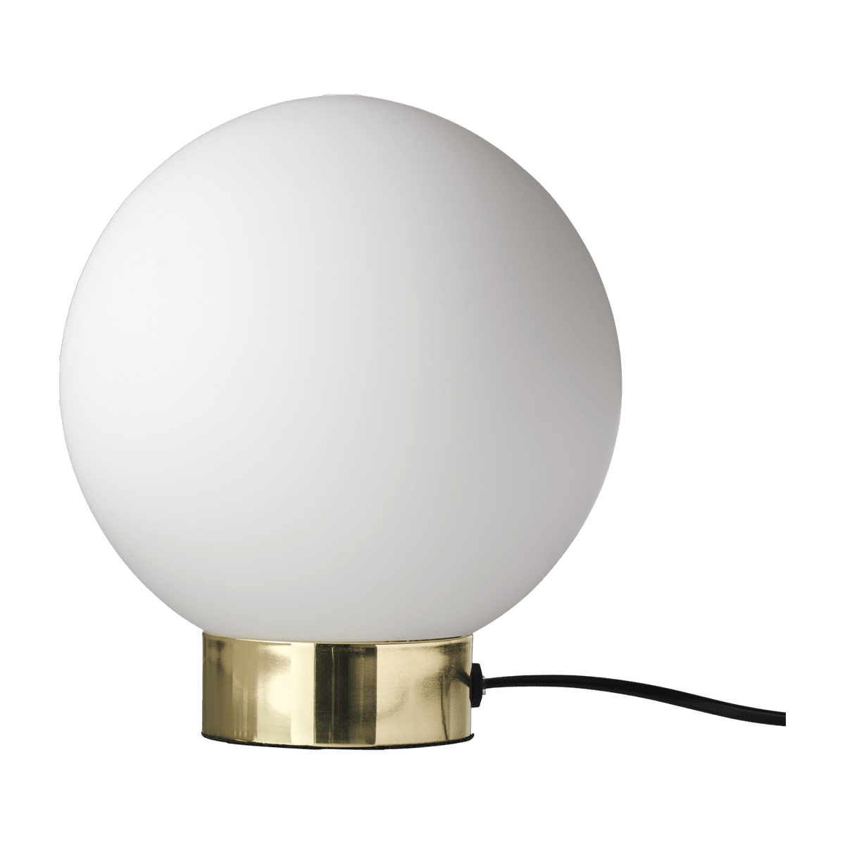 Lampe de table en métal blanc et or 22,5 x 20 cm Barcelona - Dyberg Larsen - The Cool Republic