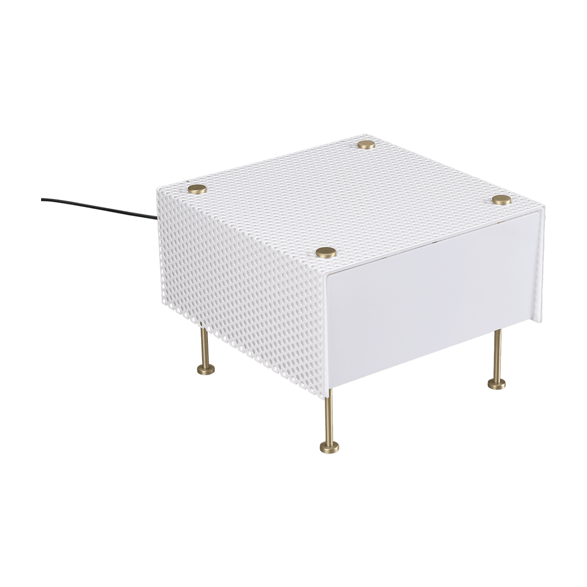 Lampe de table en métal blanche 33 x 20 cm G61 Medium Pierre Guariche - Sammode - The Cool Republic
