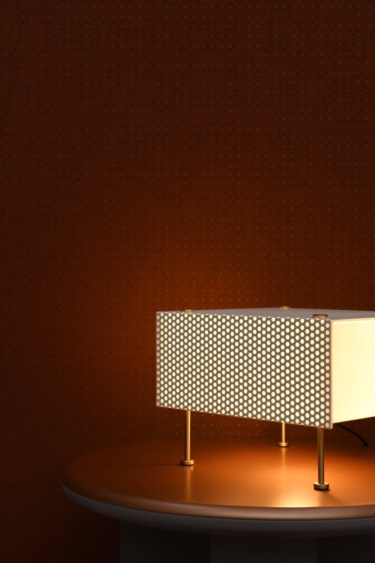 Lampe de table en métal blanche 33 x 20 cm G61 Medium Pierre Guariche - Sammode - The Cool Republic