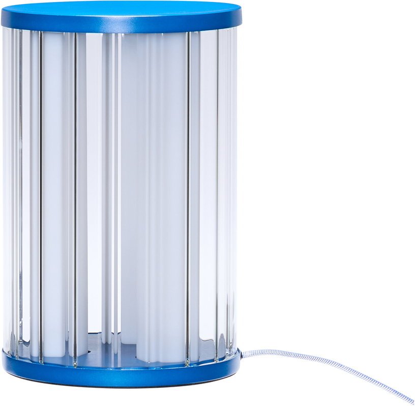 Lampe de table en métal bleue Aru - Hübsch - The Cool Republic