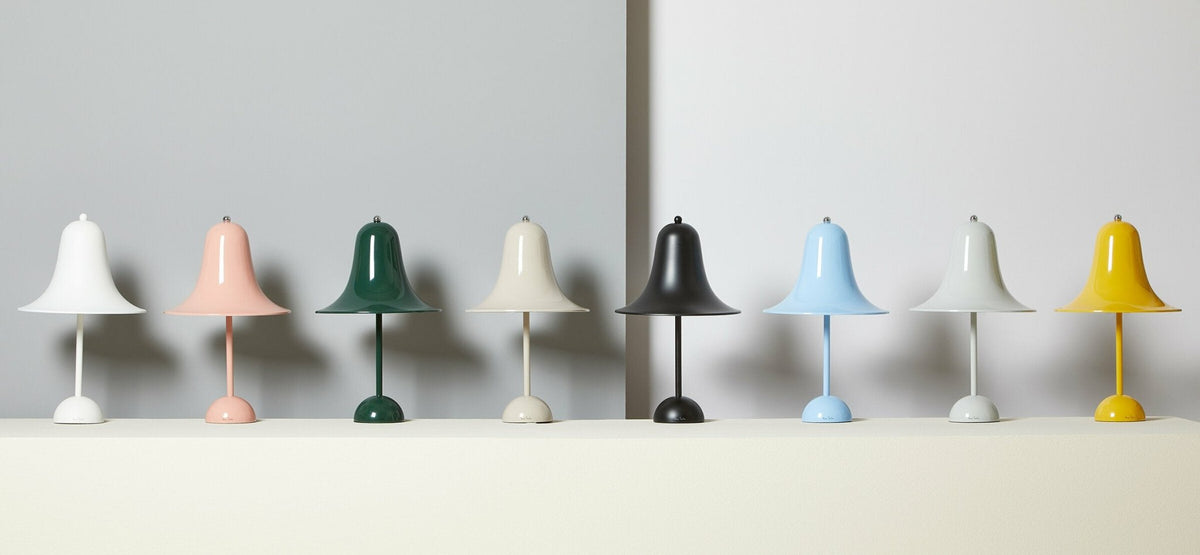 Grey metal table lamp Pantop - Verpan - The Cool Republic