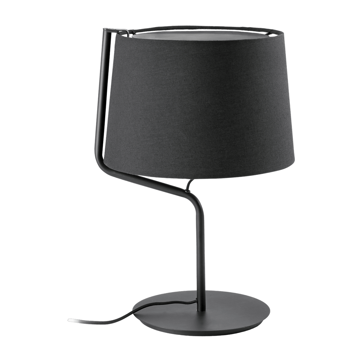 Lampe de table en métal noir 45 x 31 cm Berni - Faro Barcelona - The Cool Republic