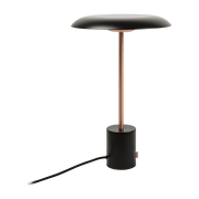 Lampe de table en métal noir et cuivre brossé 40 x 26 cm Hoshi - Faro Barcelona - The Cool Republic
