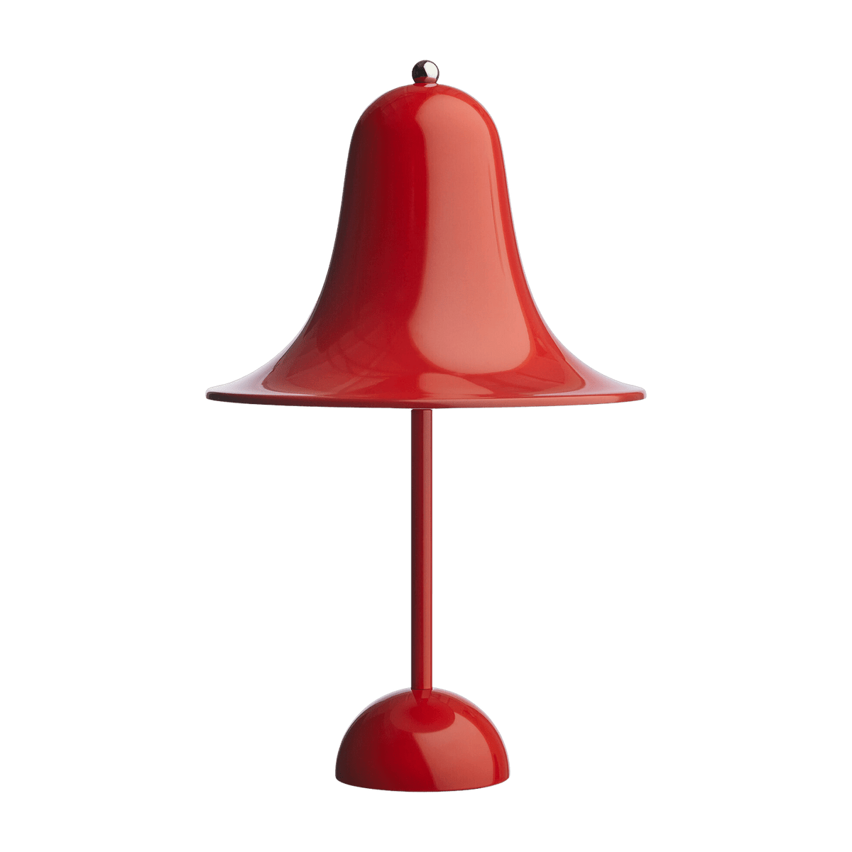 Red metal table lamp Pantop - Verpan - The Cool Republic