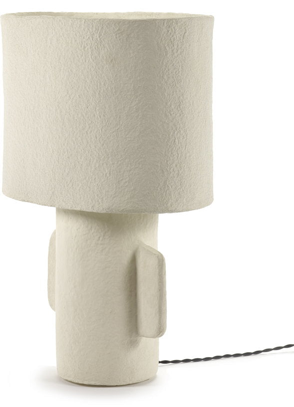 Lampe de table en papier mâché blanc 54 cm Earth - Serax - The Cool Republic